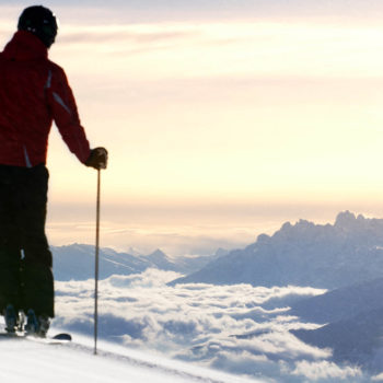 Skifahren auf den Gipfeln am Gitschberg