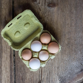 Frische Eier vom eigenen Bauernhof